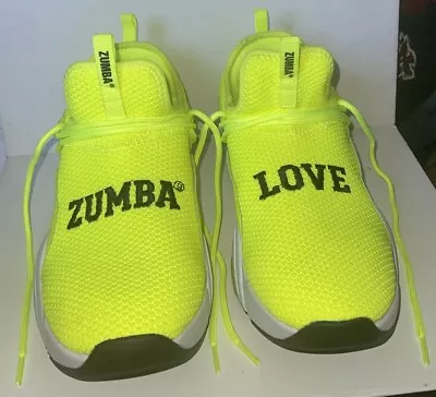 2022 ZUMBA Air Stomp Dance Yellow Dance Shoes Women's Size 9 Z1F000030-YLLW-9 • £44.36