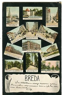 Netherlands Breda 1905 Cover On Multiple Vignette A. Van Erp Published Postcard • $3.98