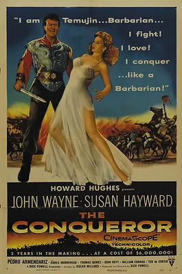 The Conqueror (1956)  John Wayne Susan Hayward Movie Poster Print • $6.49