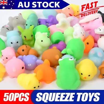 $18.95 • Buy 50PCS Squishy Squeeze Toys Cute Animal Squishies Kawaii Mochi Stretch Stress Set