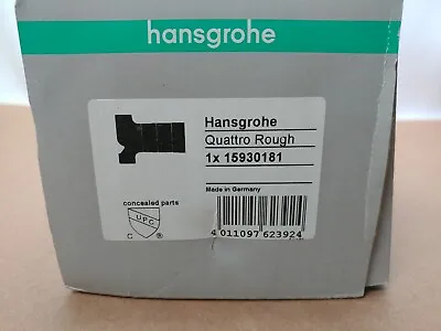 Hansgrohe Quattro 15930181 3/4  3-Way Diverter Rough-In Valve W/Shared Function • $74.99
