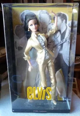 Mattel Barbie Pink Label Gold Suit T7907 Elvis • $72.94