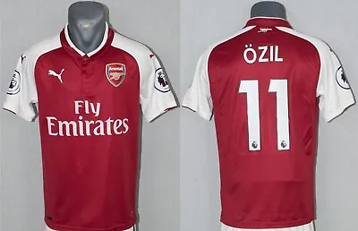 Arsenal Ozil Jersey 2017/2018 Home Football Soccer Mens Shirt Size Adult S • $63.99