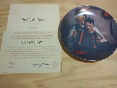 Norman Rockwell Collector Plate The Music Maker KNOWLES [Free Shipping] • $19.99