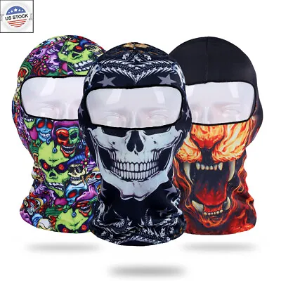 $3.99 • Buy Balaclava Skull Face Mask Windproof Ski Sun UV Hood Tactical Masks For Men Women
