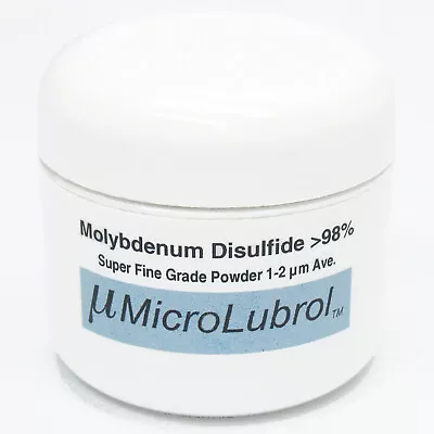 1 Oz 28g MICROLUBROL MOLYBDENUM DISULFIDE Moly MoS2 Powder SUPER FINE 1-2 Micron • $16.95