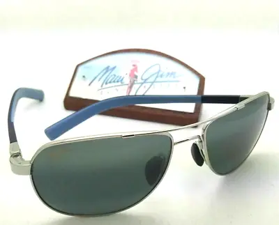 MAUI JIM GUARDRAILS Sunglasses MJ 327-17 Silver Frame With Polarized Grey Lenses • $399.99