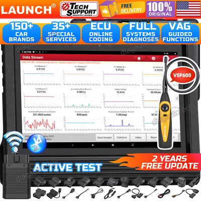 $969 • Buy 2023 LAUNCH X431 V+ PRO3S+ PRO Bidirectional Car Diagnostic Scanner Key Coding