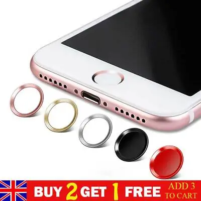 Quickly Unlock Finger Print Home Button Sticker Touch ID For IPhone 7 5S 6S 2Pcs • £2.59
