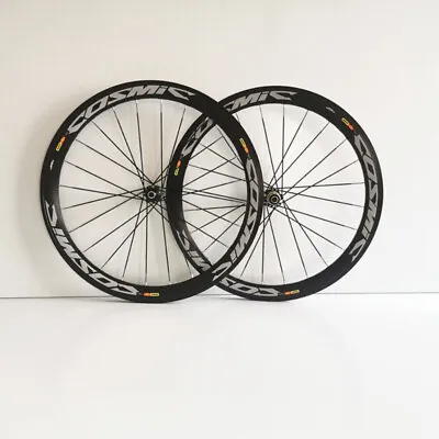 $315.70 • Buy 700C Cosmic Elite Road Bike V Disc Brake Wheelset 50mm Rims Bicycle Alloy Wheels