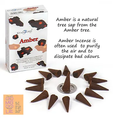 £1.79 • Buy STAMFORD Incense Cones Angel Black White Premium Fragrance Insence Cones Cone