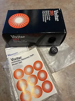 Vivitar 283 Original Box Only (no Flash) W/Instructions And Auto Sensor • $12.99