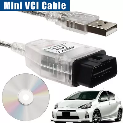 16PIN Mini VCI Diagnostic OBD OBD2 Cable For Toyota Lexus Techstream V17- • $32.99