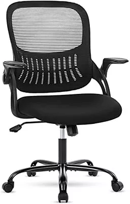 Ergonomic Home Office Desk Chair Mesh Computer Chair With Flip Up Armrests Wheel • $70.99