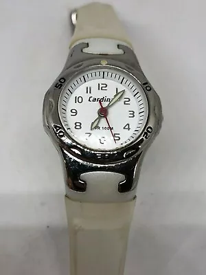 Working Ladies Silver And White Acrylic Cardinal Watch BL • $14