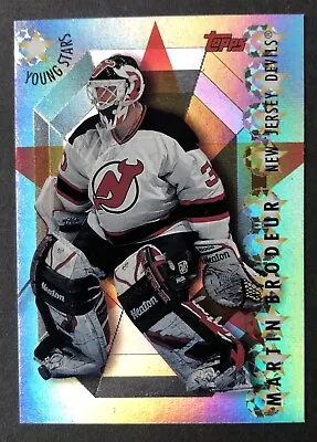 Martin Brodeur 1995-96 Topps Hockey Young Stars Card # YS2 New Jersey Devils NHL • $4.99