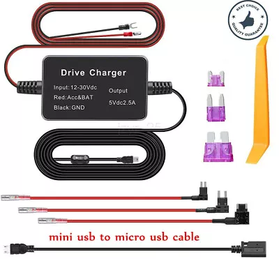 Mini USB Car Hardwire Kit Box Adapter Charger For Dash Cam Camera DVR UK • £7.79