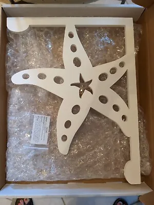 New Wood Decorative Starfish Mailbox Mount Bracket 16 X21   W/hardware Coastal • $46