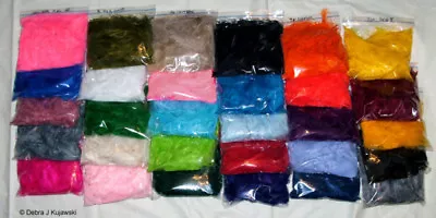 3-8  Marabou Craft Feathers 7 Grams Ea Of 30 Different Colors Approx 35 Per Bag • $79