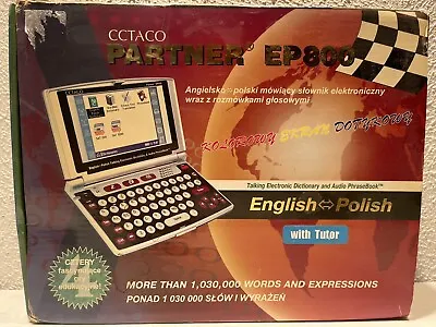 CCTACO PARTNER EP800 ENGLISH POLISH Talking Dictionary & Audio Phrasebook #Z • $73