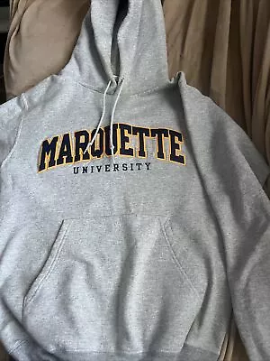 Champion Gray  Marquette University Hoodie Pullover  Sweatshirt - S • $13.99