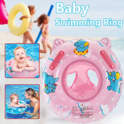 Baby Swimming Ring Inflatable Float Seat Toddler Kids Water Pool Swim Aid Toy UK • £6.99