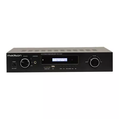 Madison MAD1400-BK HiFi Stereo Amplifier 2 X 100W Sound System Bluetooth USB • £186.50