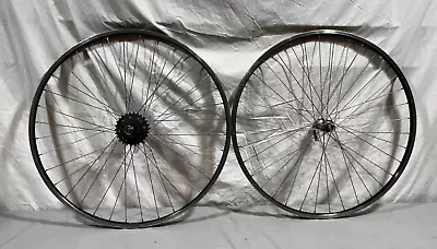 Vintage Ukai 6-Speed 36-Spoke 622x25 700C Road Wheelset Sunshine Gyro Master • $169.95