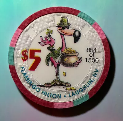 ⚡️❄️ Casino Chip OMG 😳 $5 Flamingo Hilton St Patrick's Laughlin⚡️❄️⚡️❄️⚡️ • $1