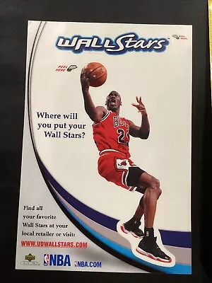 2006 Michael Jordan Chicago Bulls Wall Stars Upper Deck Promo Sticker • $9.99