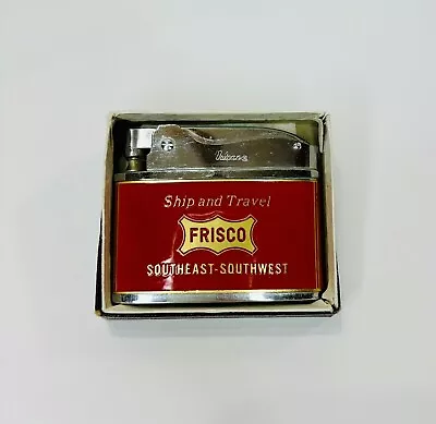 Vintage -RARE-  FRISCO  Ship And Travel Flat Advertising Lighter Original Box • $10.99