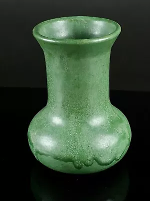 Zanesville Shape 105 Matte Green Drip Glaze  Vase Arts And Crafts Era • $9.99