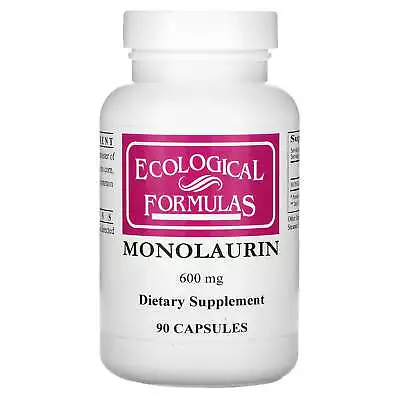 2 X Ecological Formulas Monolaurin 600 Mg 90 Capsules • $81.06