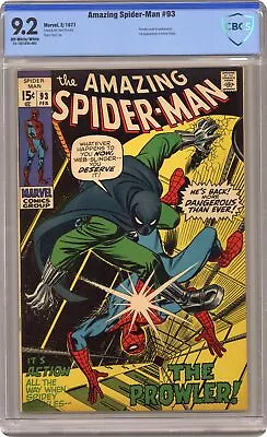 Amazing Spider-Man #93 CBCS 9.2 1971 21-1E51932-002 • $410