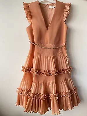 Pre-Owned Authentic Zimmermann Pleated Mini Dresses Dress Size 1 • $420