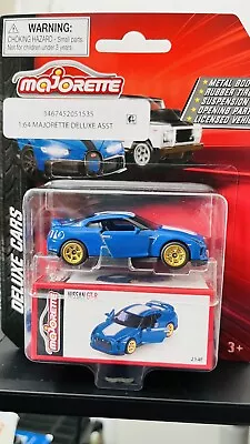 Majorette Deluxe Cars Nissan GT-R NEW Blue/Gold 214F Die Cast 1:64 • $7.50