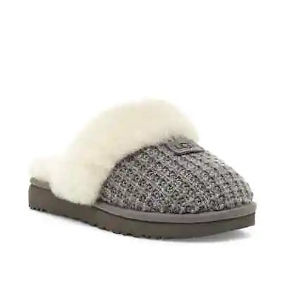 UGG Cozy Charcoal Women's Size 10 Soft Knit Comfy 1117659 Slippers Brand New • $120