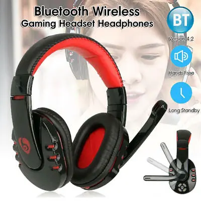 $35.99 • Buy Wireless Gaming Headset Mic Headphones Surround For PC Laptop PS4 PS5 One