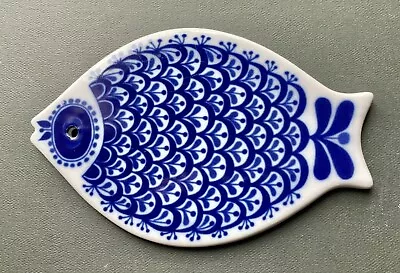 Fine Mid Century Modern Trivet Fish Form Porcelain Prosgrund Norway 1970s • $48