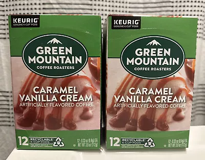 24 Green Mountain Single-Serve Keurig Coffee K-Cup Pods Caramel Vanilla Cream • $13.99