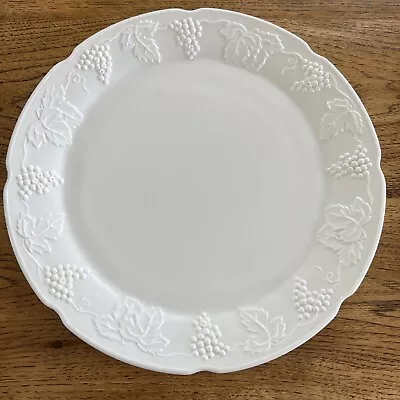 Vtg Colony Harvest Grape White Milk Glass Chop Plate Platter • $30