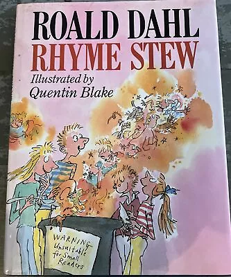 Rhyme Stew 1st Edition 1st Print 1989 Roald Dahl Quentin Blake Hardcover Rare-DJ • £19.99