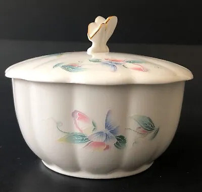 Aynsley Little Sweetheart Butterflies Sugar Bowl Trinket Fine English Bone China • £23.65
