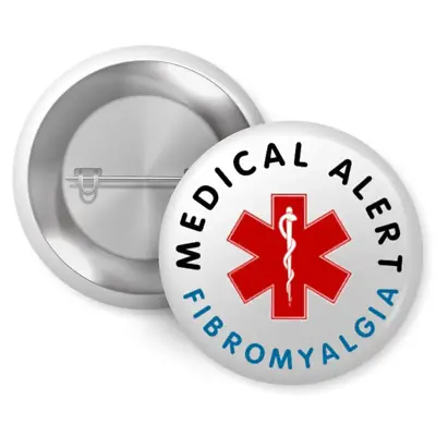 Fibromyalgia Medical Alert Logo Badge 1in 25mm • £2.45