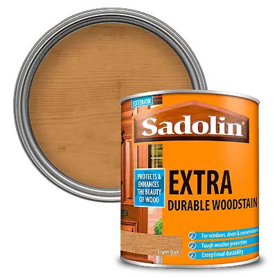 Sadolin Extra Durable Woodstain Light Oak 1L • £24