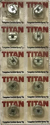 10 New Titan Tungsten Carbide Airless Flat Spray Paint Tip Size 917 • $16