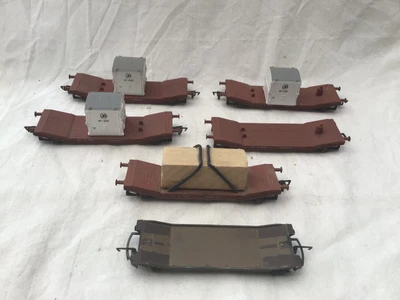 £24.99 • Buy AIRFIX 00 GAUGE JOB LOT OF 5x LOWMACS WITH SOME LOADS - FOR SPARES / PROJECT ETC