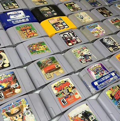 $21.95 • Buy Nintendo 64 N64 Video Game Cartridges *Cosmetic Wear* *Authentic/Cleaned/Tested*