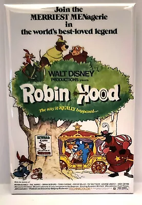 Robin Hood Movie Poster MAGNET 2 X3  Refrigerator Locker Animated • $6.95