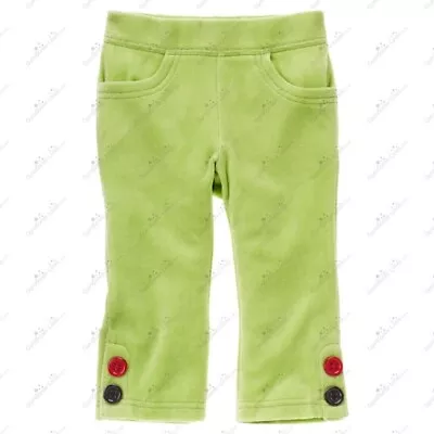 Nwt Gymboree Pups And Kisses Cutie Button  Velour Pants Sz 18-24  Mo Rare • $24.99